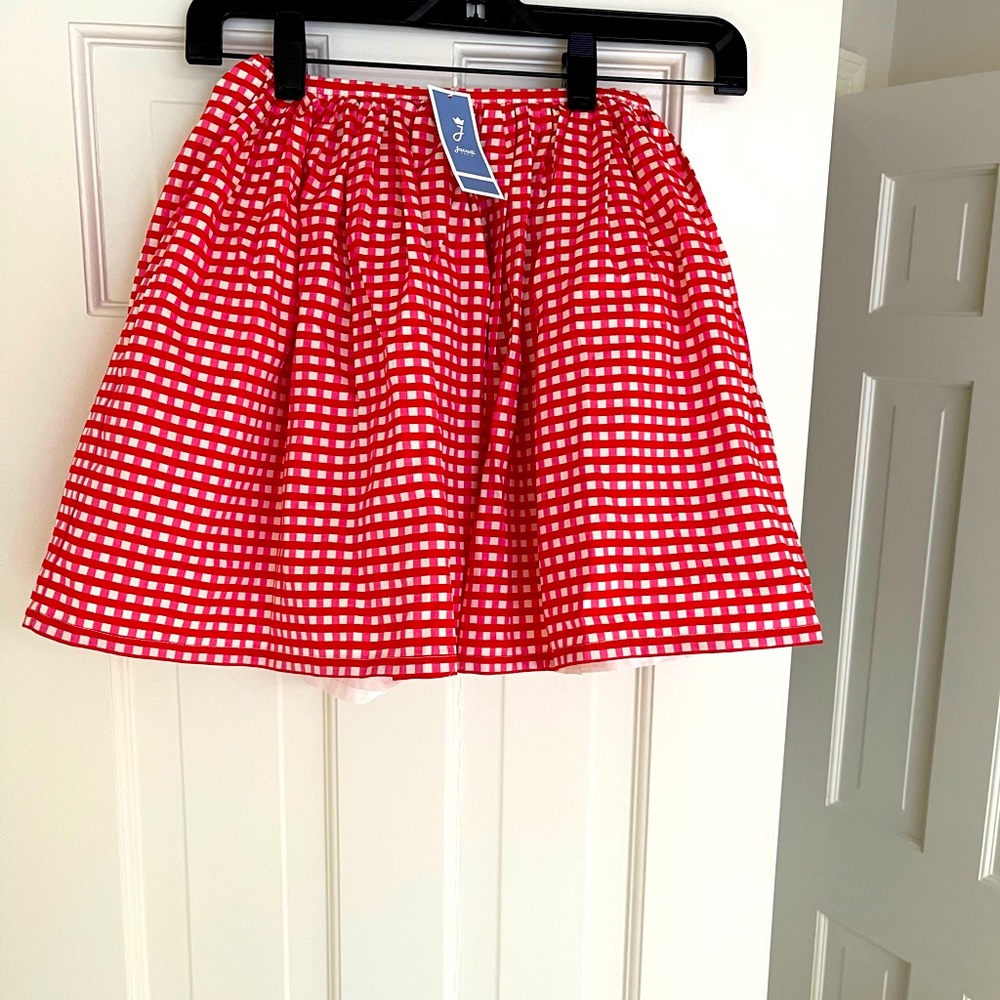 Jacadi Paris Gingham Girls Skirt size 10 brand new with tags
